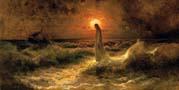 christ walking on the water